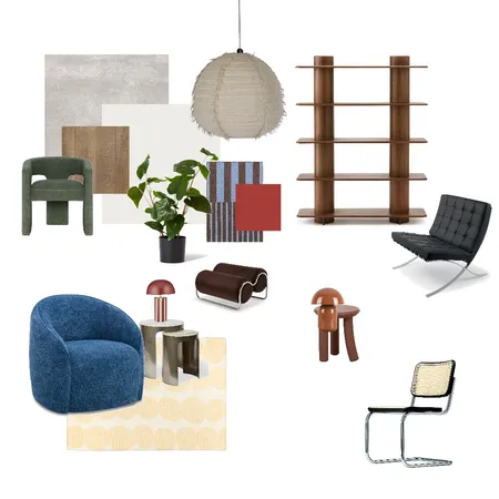Bauhaus x Japandi Interior Design Mood Board by Champagnetpc