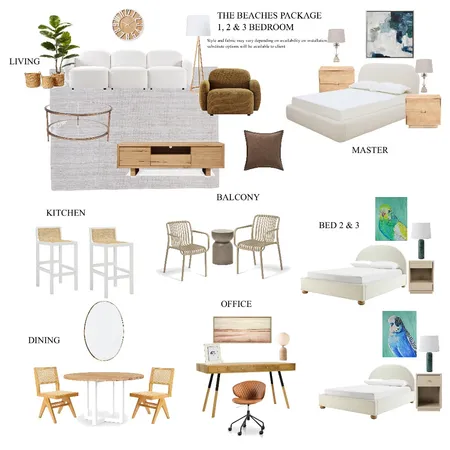The Beaches Package Interior Design Mood Board by Nueproperty