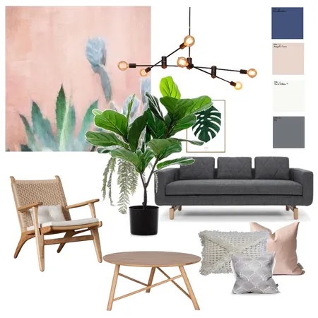 סלון משפחת ביאנקו Interior Design Mood Board by kika