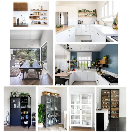 מטבח עם תוספת ויטרינה ומדפים Interior Design Mood Board by bosmat on Style Sourcebook