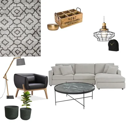 סלון Interior Design Mood Board by orlyharamati