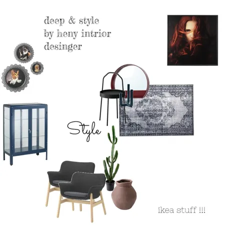 ikea stuff deep Interior Design Mood Board by Heny9
