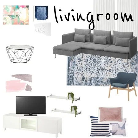 אלינה ואופיר סלון סופי Interior Design Mood Board by naamaetedgi