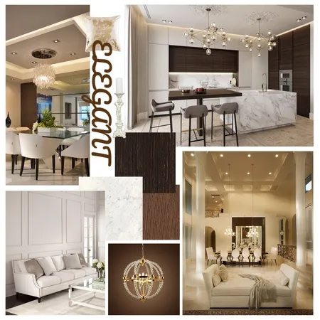 סלון אלגנט חום לבן Interior Design Mood Board by YaelReisner on Style Sourcebook