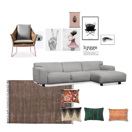 mood board-livingroom anna & michael Interior Design Mood Board by Iris
