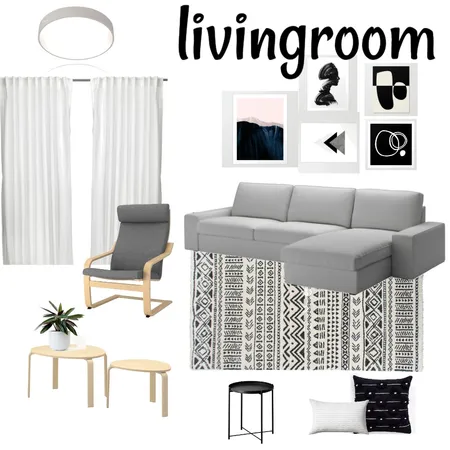 ליאור ושלומי סלון Interior Design Mood Board by naamaetedgi
