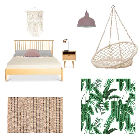 חדר הדר אריכא Interior Design Mood Board by netanevohorovitz