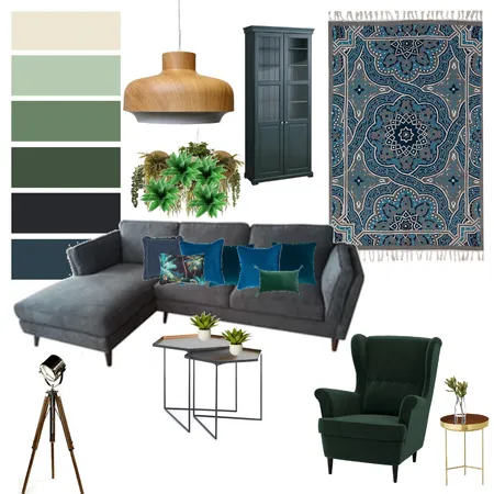 סלון אריכא Interior Design Mood Board by netanevohorovitz
