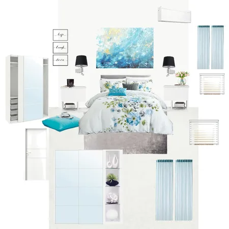 синьо Interior Design Mood Board by m3ia14