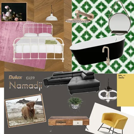 Soft industrial Interior Design Mood Board by Forestwanderer