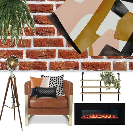 Soft Industrial Interior Design Mood Board by SabrinaOwen