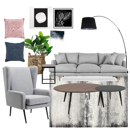 סלון מגי Interior Design Mood Board by kika