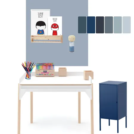 פינת עבודה לילד Interior Design Mood Board by hila-d