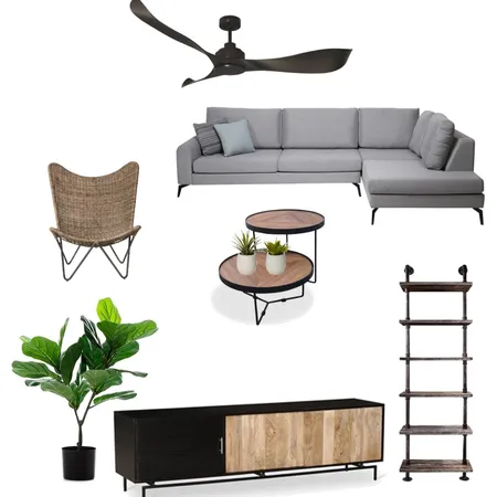 קיבוץ נען - סלון Interior Design Mood Board by HillaBlumenfeld