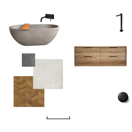 חדר רחצה Interior Design Mood Board by yuvaltesler