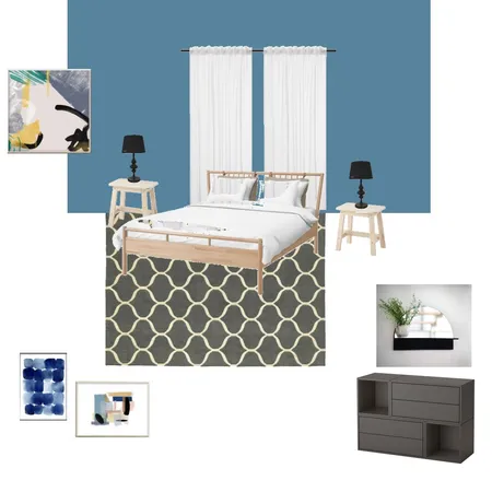 רונלי שגיא חדר שינה Interior Design Mood Board by naamaetedgi