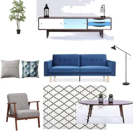 סלון Interior Design Mood Board by meitalmic