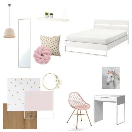 2החדר של נועה Interior Design Mood Board by yuvaltesler