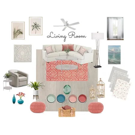Module 9 Living Room Interior Design Mood Board by MaryKay
