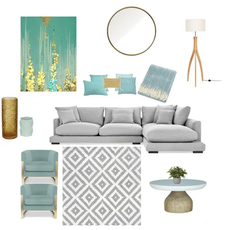 livingroom Interior Design Mood Board by saharzada