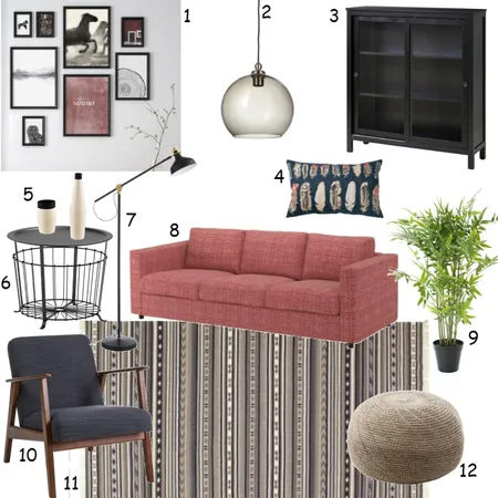 סלון איקאה סייל Interior Design Mood Board by mayansh