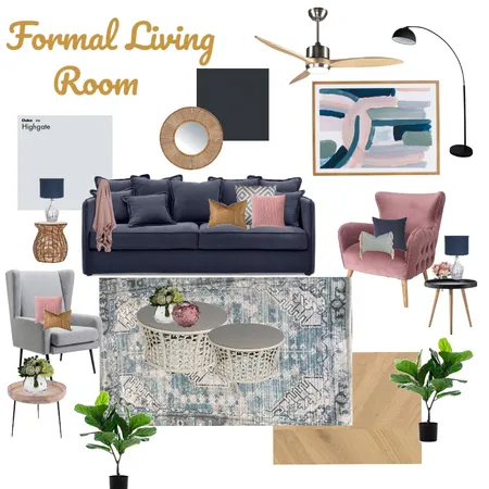 Living room Interior Design Mood Board by ksadik