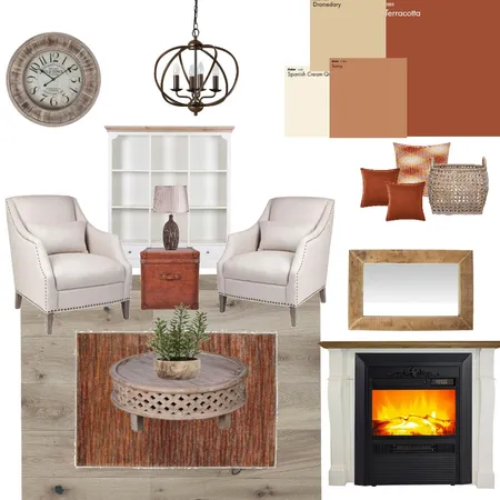 Study - Modern Farmhouse Interior Design Mood Board by Melinda715