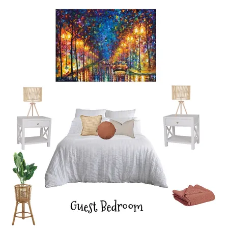 Guest Bedroom 3 Cy & Paul Interior Design Mood Board by keirarichesdesigns