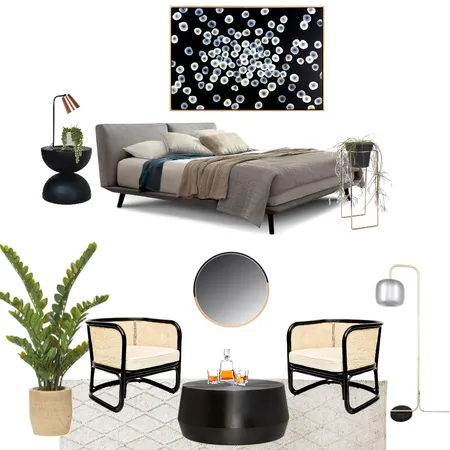 Moody and masculine art lovers Interior Design Mood Board by Simplestyling