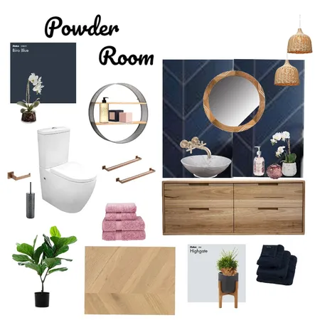 Powder room Interior Design Mood Board by ksadik