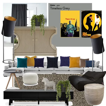 Media room Interior Design Mood Board by CJGDesign