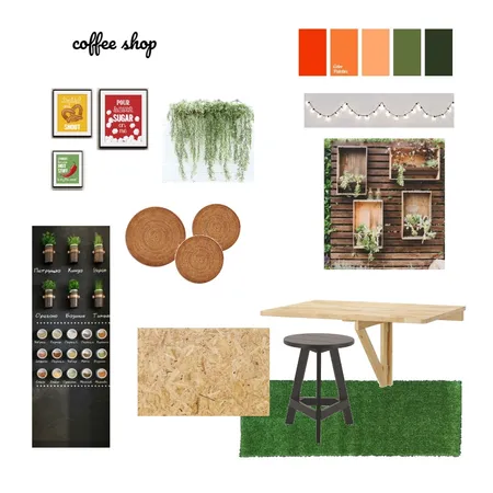 בית קפה Interior Design Mood Board by bellezza