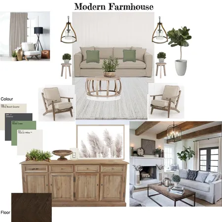 Modern Farmhouse Interior Design Mood Board by MALA Design