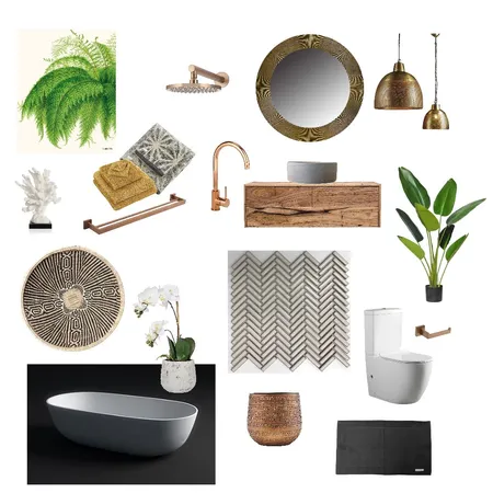 Bathroom Interior Design Mood Board by LarasTheme
