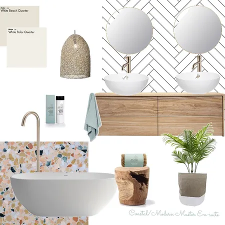 Modern Coastal en-suite Interior Design Mood Board by restyle_studio_melbourne