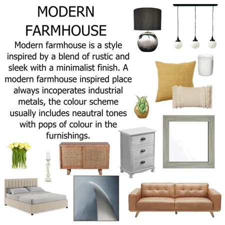 MODERN FARMHOUSE Interior Design Mood Board by jadegiacomelli00