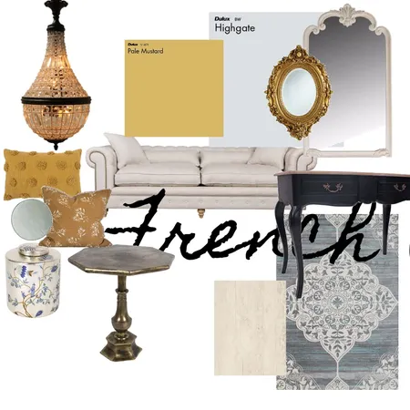 French Provincial Interior Design Mood Board by Shari Dang