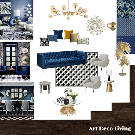 Art Deco Board Interior Design Mood Board by Christine Phillips