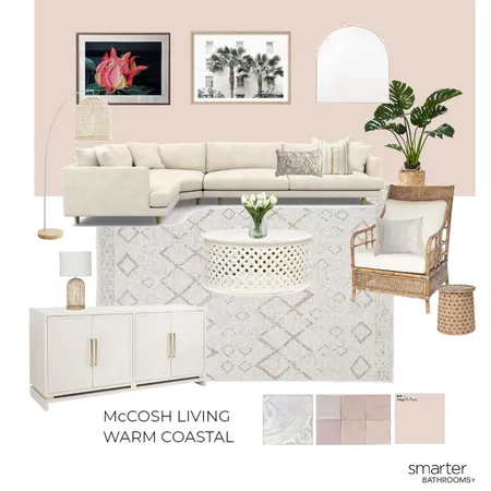 McCosh Warm Coastal Living Interior Design Mood Board by Sharon Harper