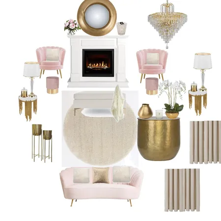glamorous and cozy Interior Design Mood Board by Basoz