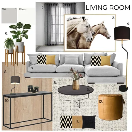 A9 LIVING ROOM Interior Design Mood Board by Genie