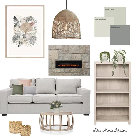 Living Room Interior Design Mood Board by Lisa Maree Interiors