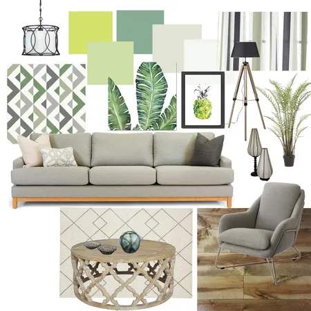 Module 9 Living Interior Design Mood Board by IceniDesigns