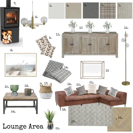 Lounge Area - Final Interior Design Mood Board by Jacko1979