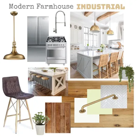 Kitchen - Modern Farmhouse Industrial Interior Design Mood Board by adeabreu