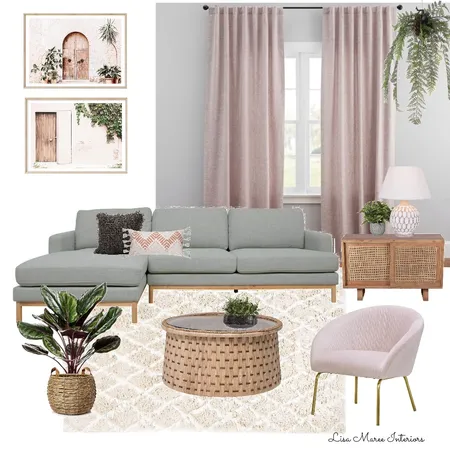 Living Room Interior Design Mood Board by Lisa Maree Interiors