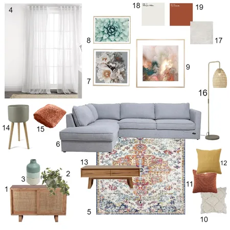 Module 9- Living Room Interior Design Mood Board by jems88 on Style Sourcebook