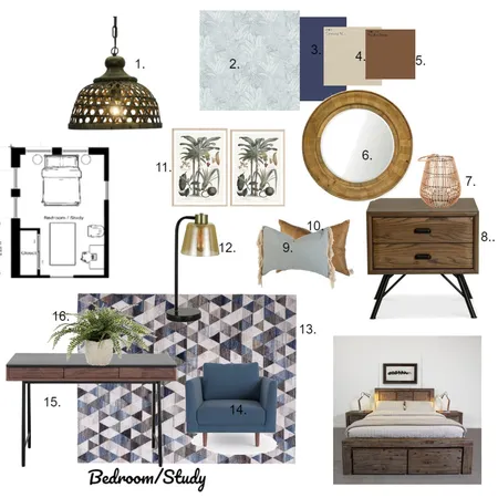 Assignment 9 - bedroom mood board Interior Design Mood Board by cathyg