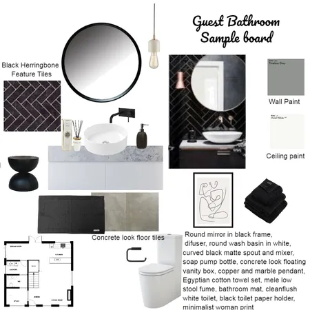 Sample Board Bathroom Interior Design Mood Board by Danche on Style Sourcebook