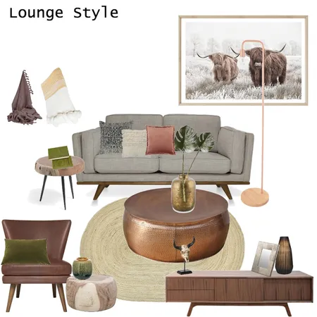Cow Boy Interior Design Mood Board by Debra Hopkins
